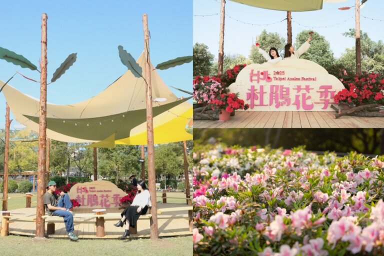 2025台北杜鵑花季週末登場！獨特紫紅＆鮭魚紅杜鵑花美翻，上千株夢幻繡球花同步綻放