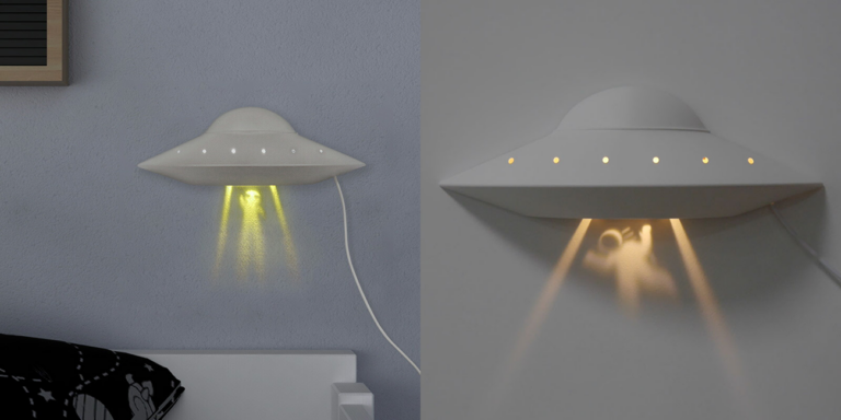 LUCKYTOWN「UFO Wall Light幽浮壁燈」外星人迷必收!飛碟造型壁燈點亮你的空間