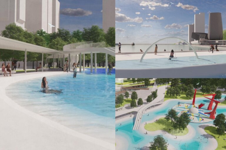 高雄最大親水樂園！全新升級「星光水岸公園」2026夏開放，港景滑水道、水上鞦韆玩翻8千坪戲水區