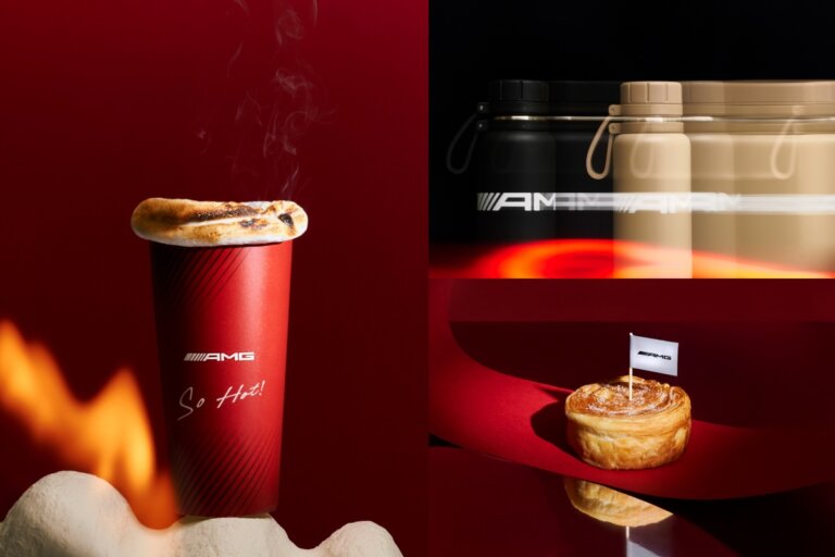 「CAFE!N x Mercedes-AMG」最速跨界聯名!燒胎咖啡、賽道脆輪可頌、渦輪霜淇淋熱血開吃
